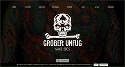 Desktop Screenshot of grober-unfug-tattoo.de