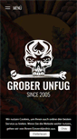 Mobile Screenshot of grober-unfug-tattoo.de